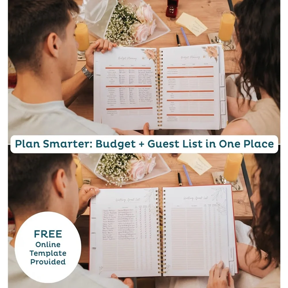 NWT Nook Theory Comprehensive Wedding Planner Book & Organizer